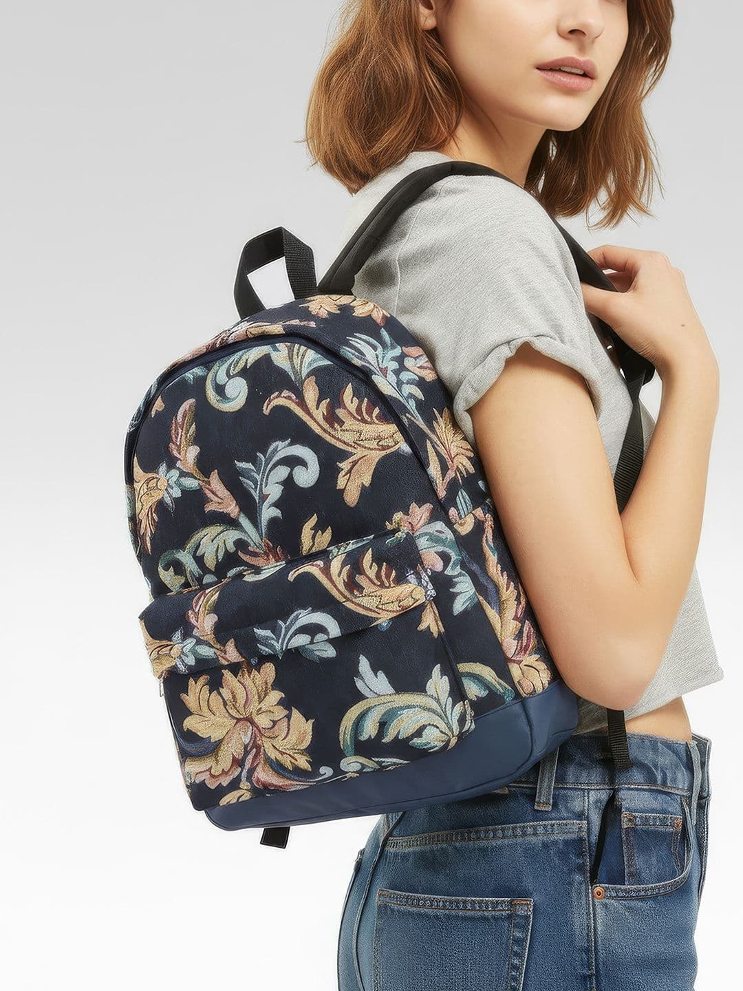 DressBerry Women Ethnic Motifs Self Design Backpack - view 1