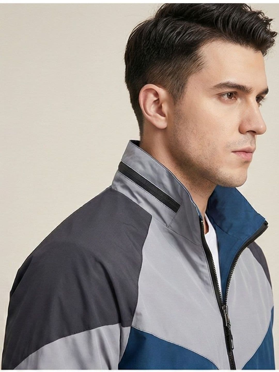 MIA FASHION Men Colourblocked Lightweight Sporty Jacket - view 1