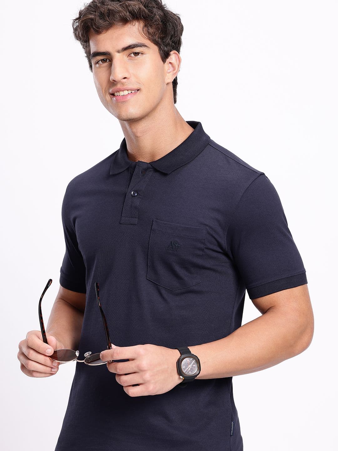 Aeropostale Polo Collar Pure Cotton Pockets T-shirt - view 1