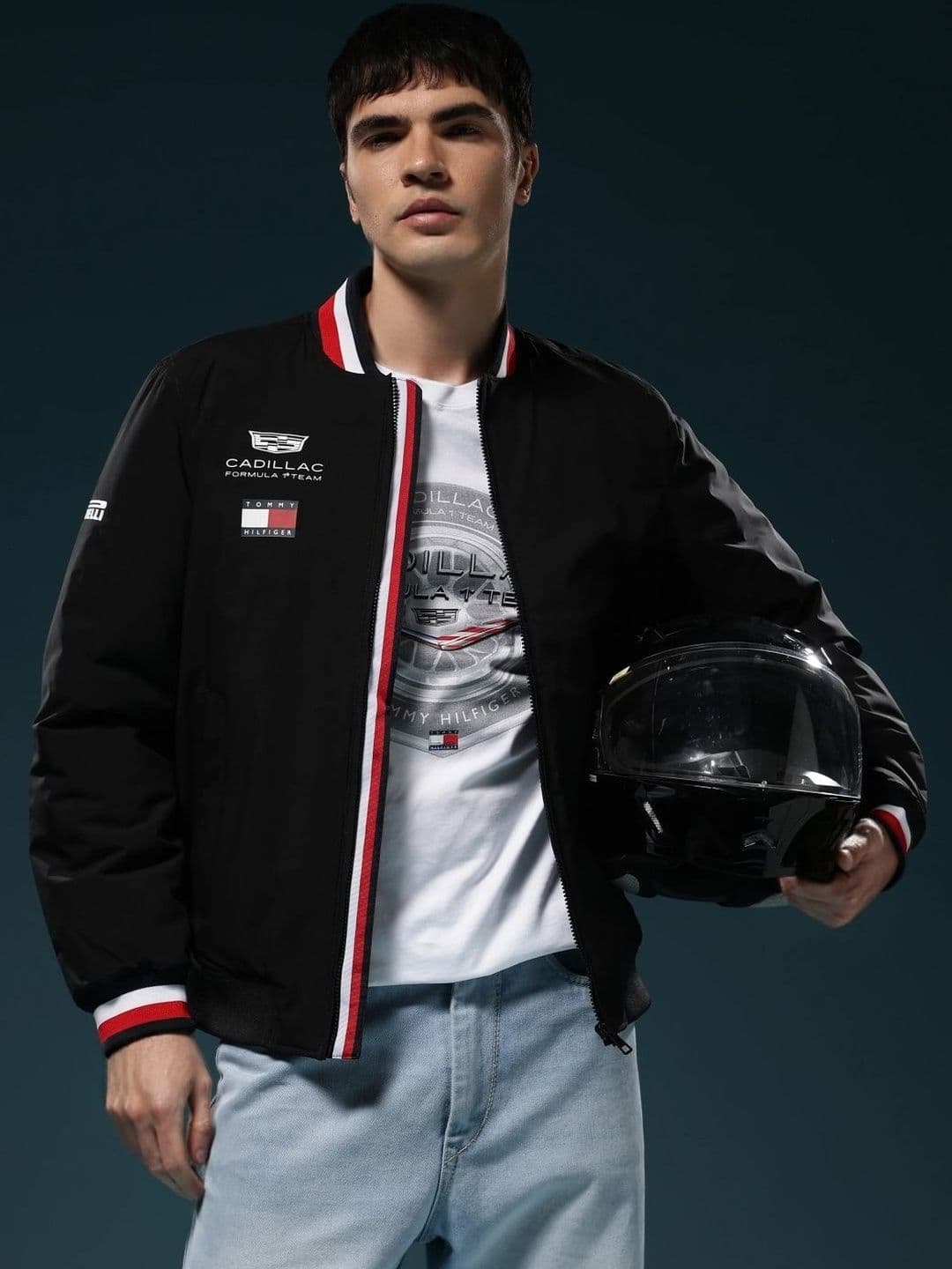 Tommy Hilfiger F1 Cadillac Typographic Regular Fit Polyester Jacket - view 1
