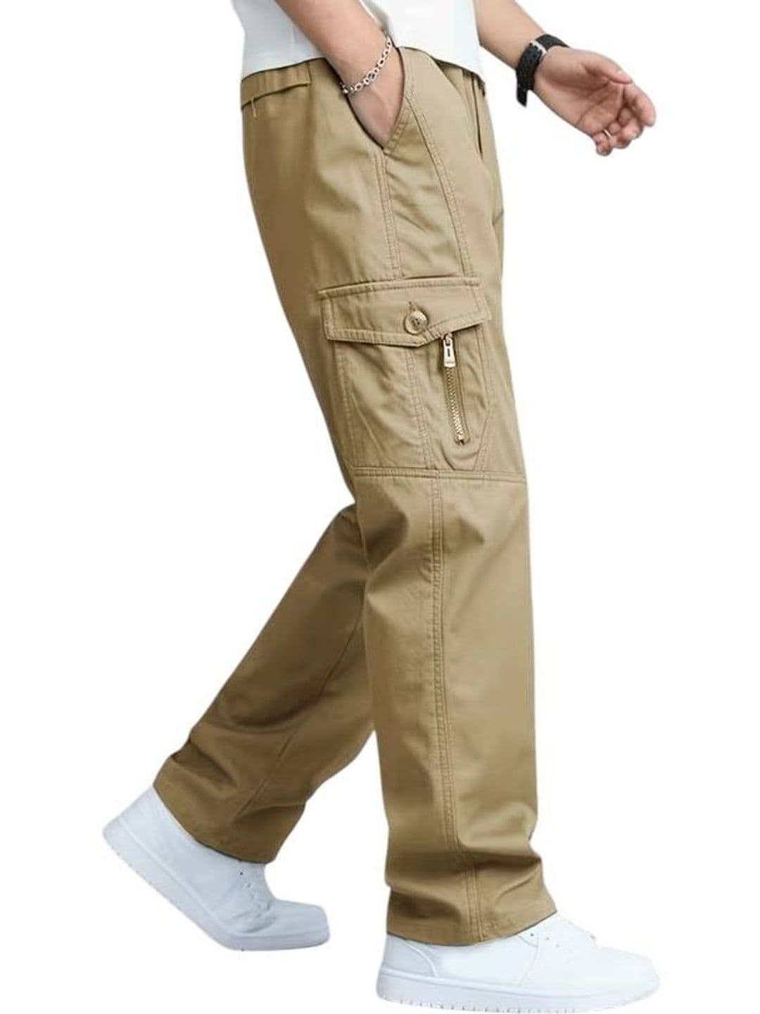 La Pajaro Men Relaxed Easy Wash Cargos Trousers - view 1