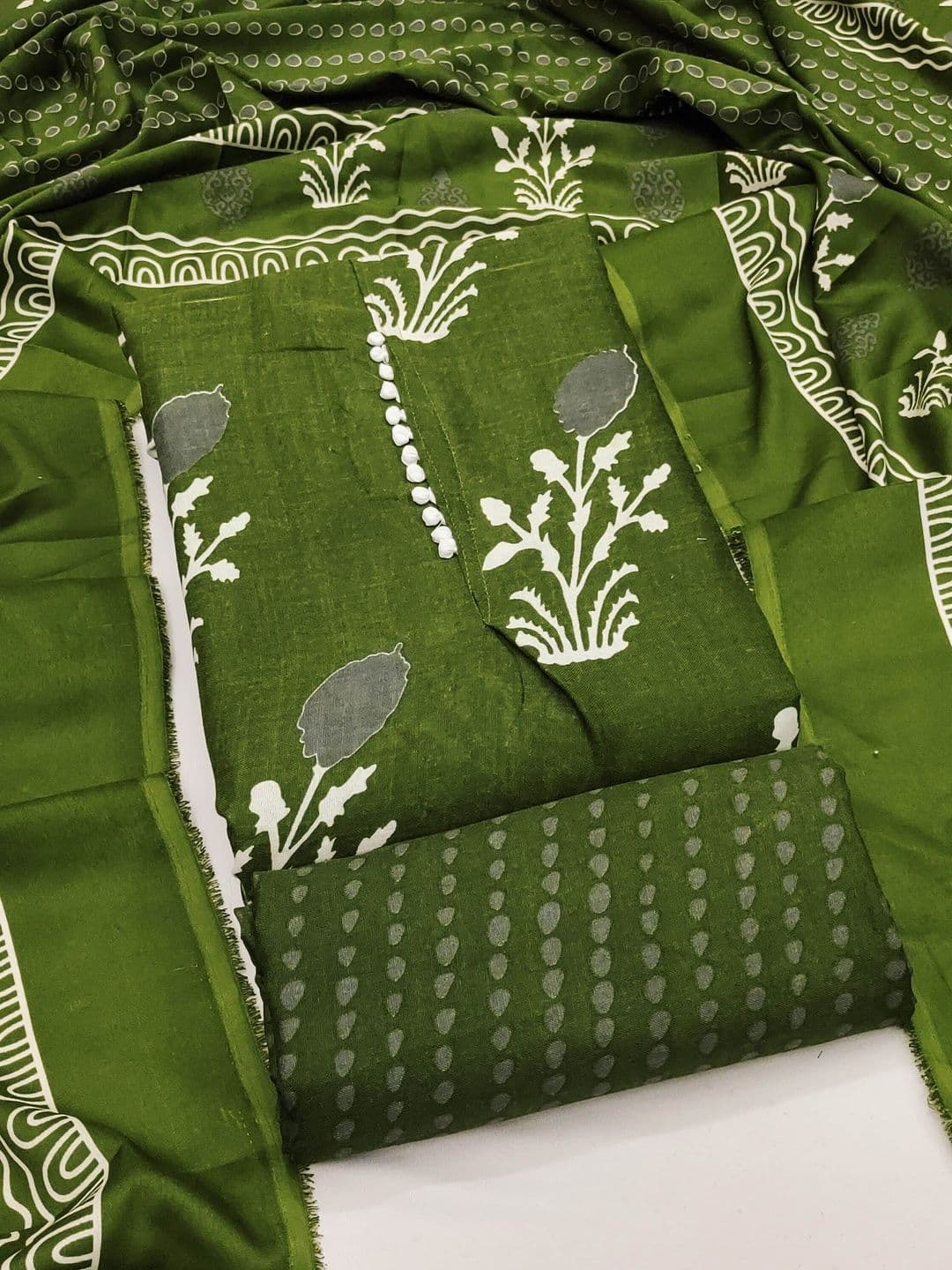 Dhaaga Ghar Printed Unstitched Dress Material - view 1