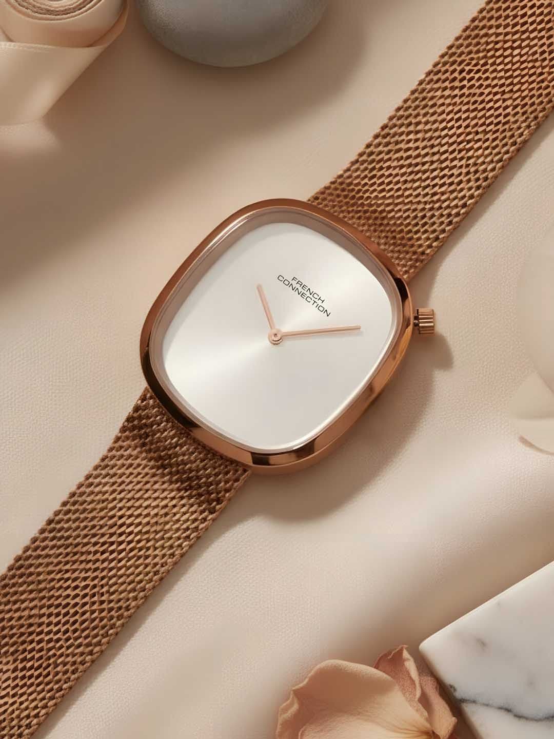 French Connection Women Dial & Stainless Steel Bracelet Style Straps Analogue Watch FCN0112RGM - view 1