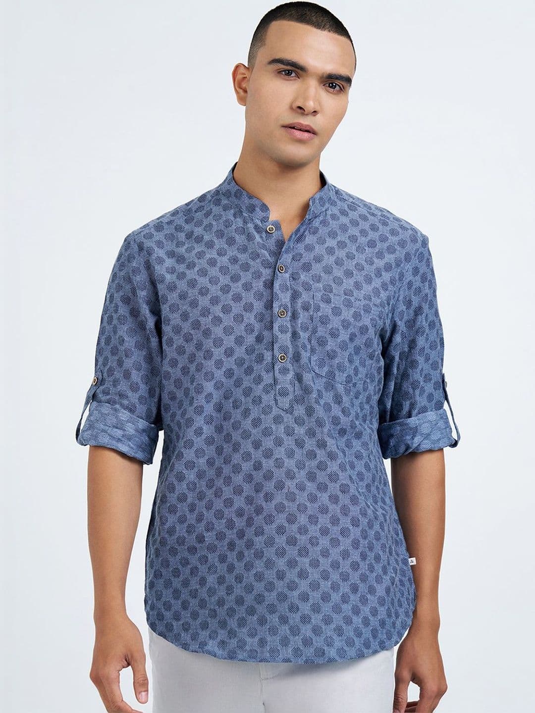 indus route by Pantaloons Men Geometric Printed Kurta - view 1