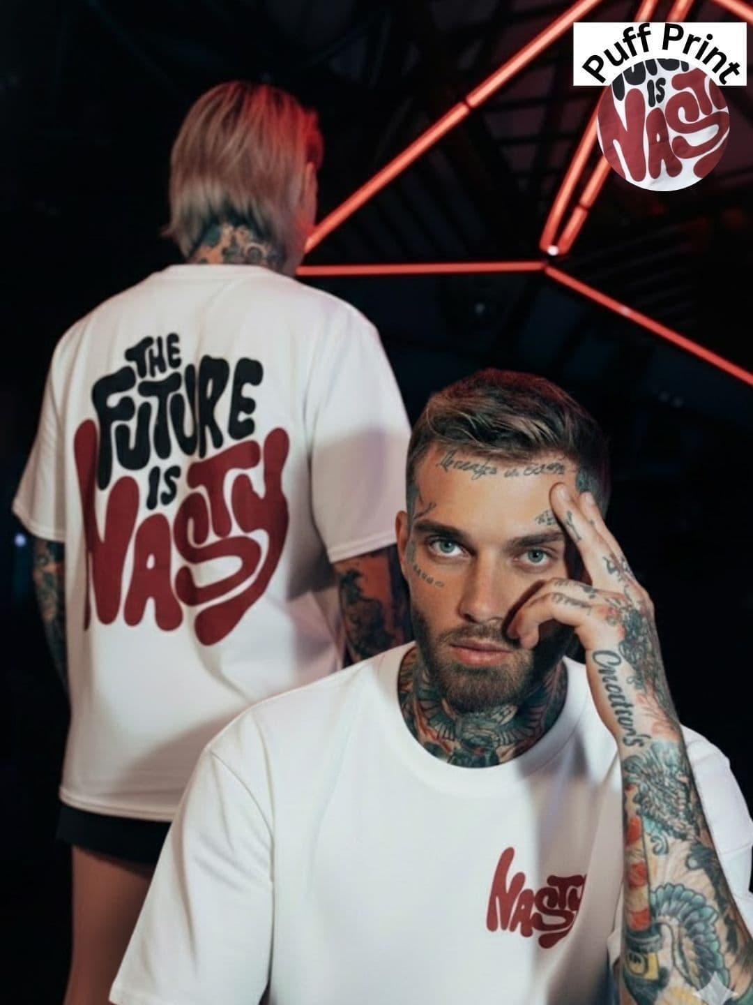 Rigo Unisex Typography Printed Drop-Shoulder Sleeves T-shirt - view 1