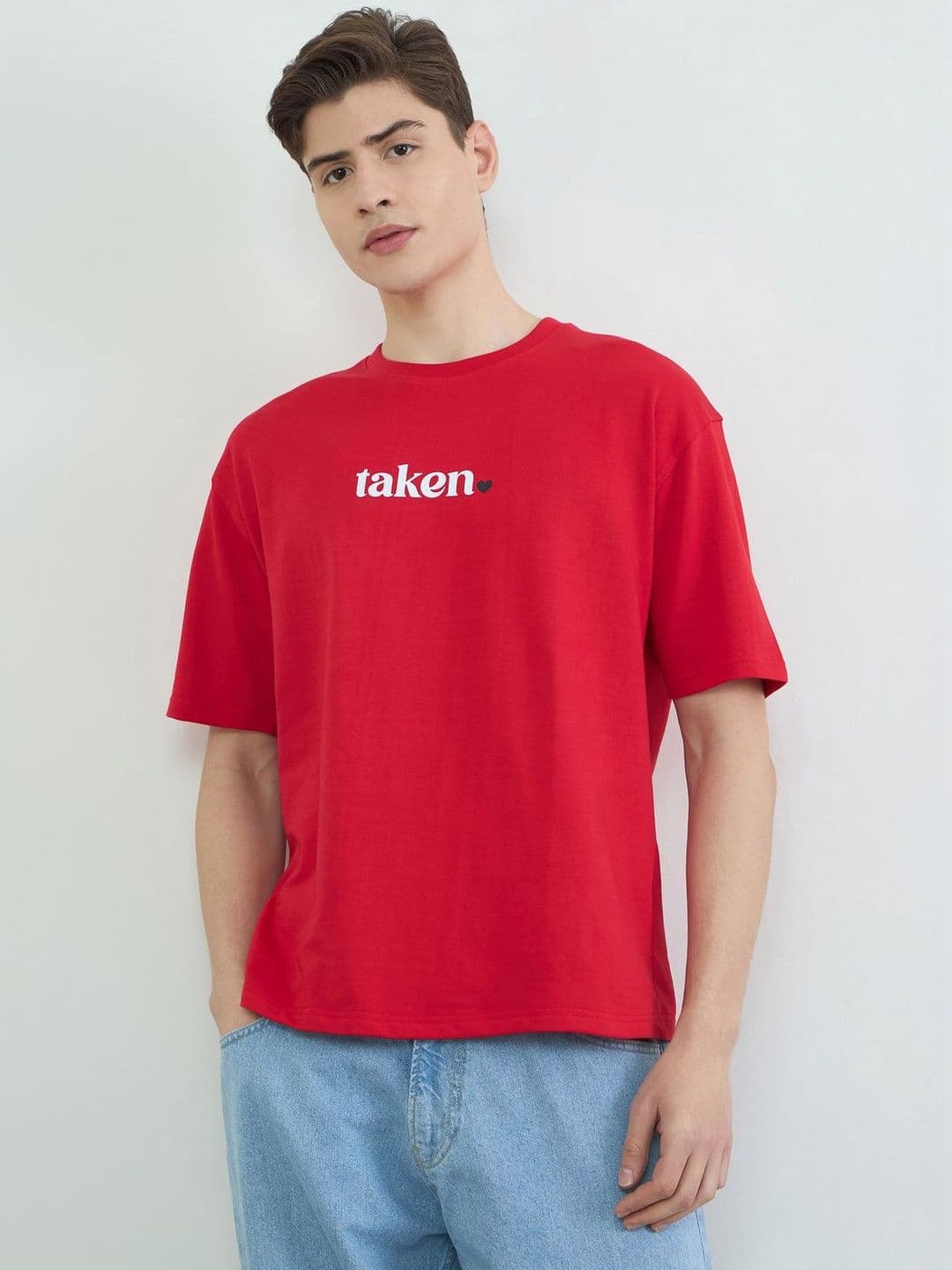 Styli Valentine Collection Men Oversize Fit Statement Tee - view 1