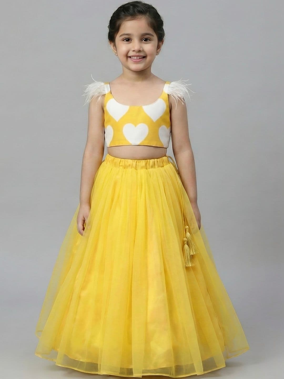 KidsFlower Girls Printed Ready to Wear Lehenga & - view 1