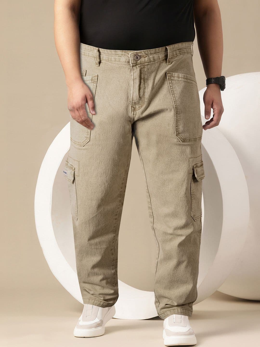 RIG BONE Men Loose Relaxed Fit Mid-Rise Stretchable Jeans - view 1