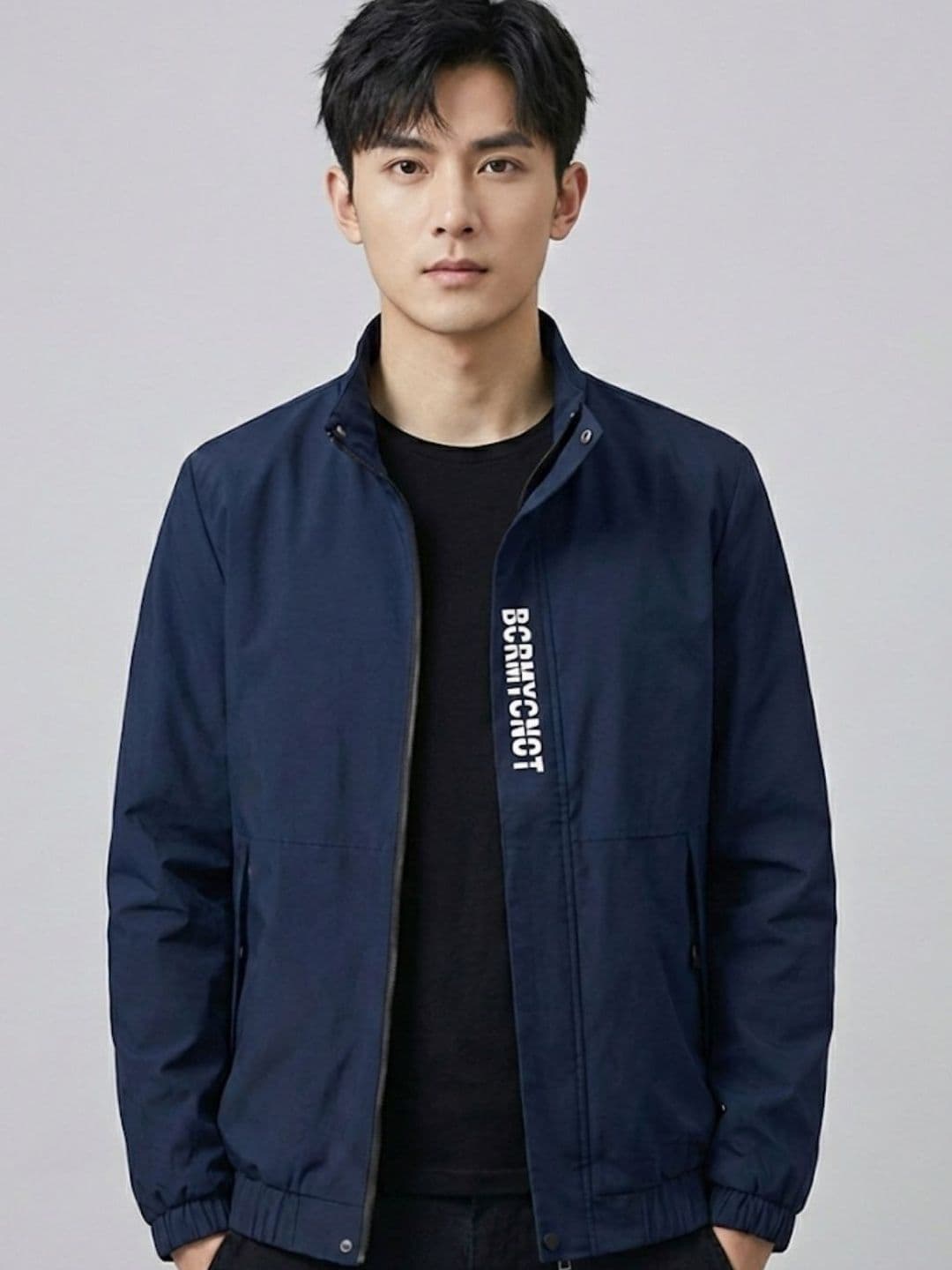 MIA FASHION Men Typography Lightweight Bomber Jacket - view 1