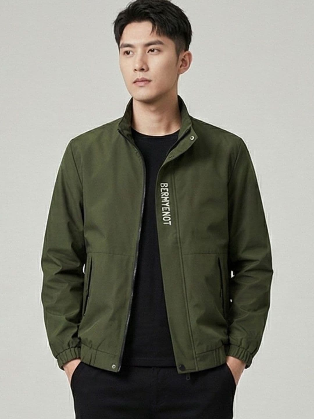 MIA FASHION Men Typography Windcheater Sporty Jacket - view 1