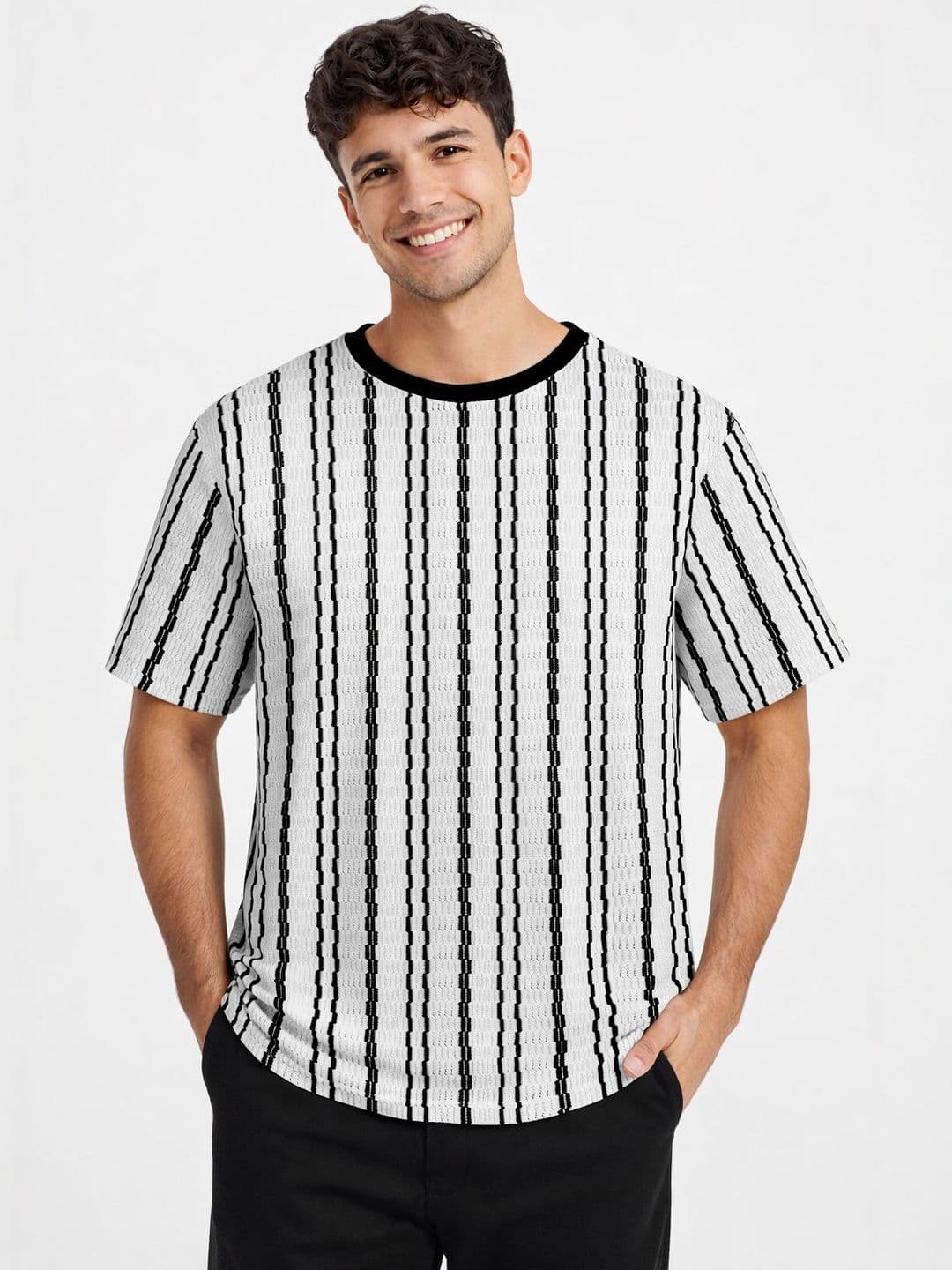 HERE&NOW Men Striped T-shirt - view 1