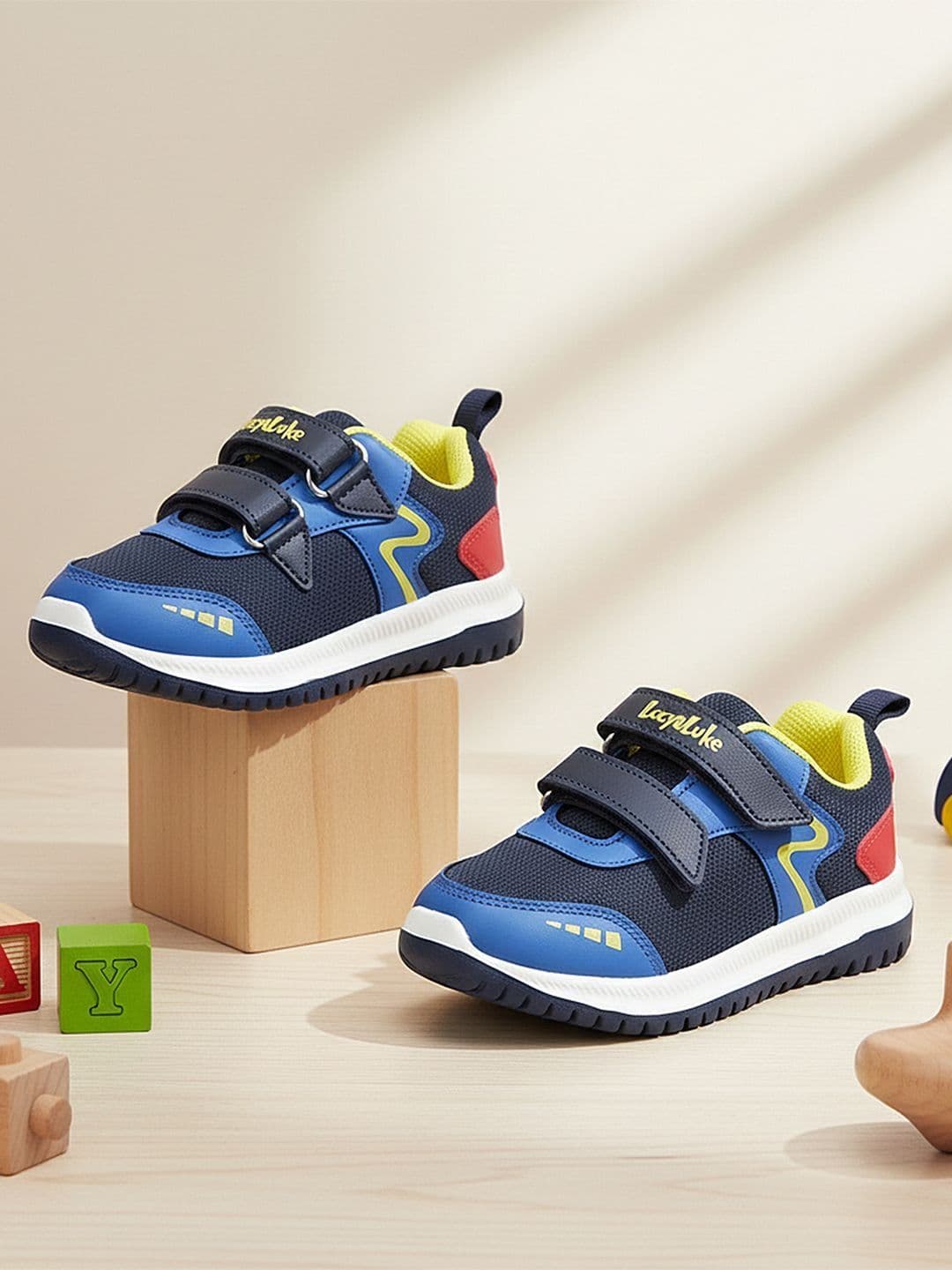Liberty Lucy & Luke Kids Black & Navy Memory Foam Slip-On Casual Shoes - view 1