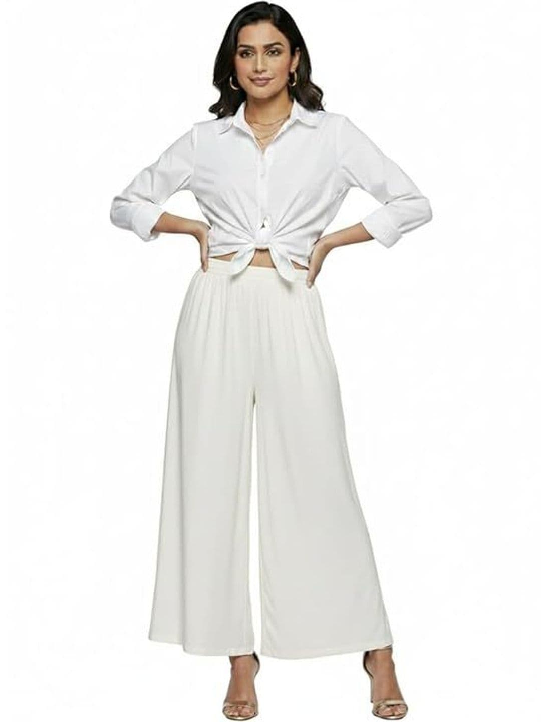 Thrifty Thread Women Flared Palazzos - view 1
