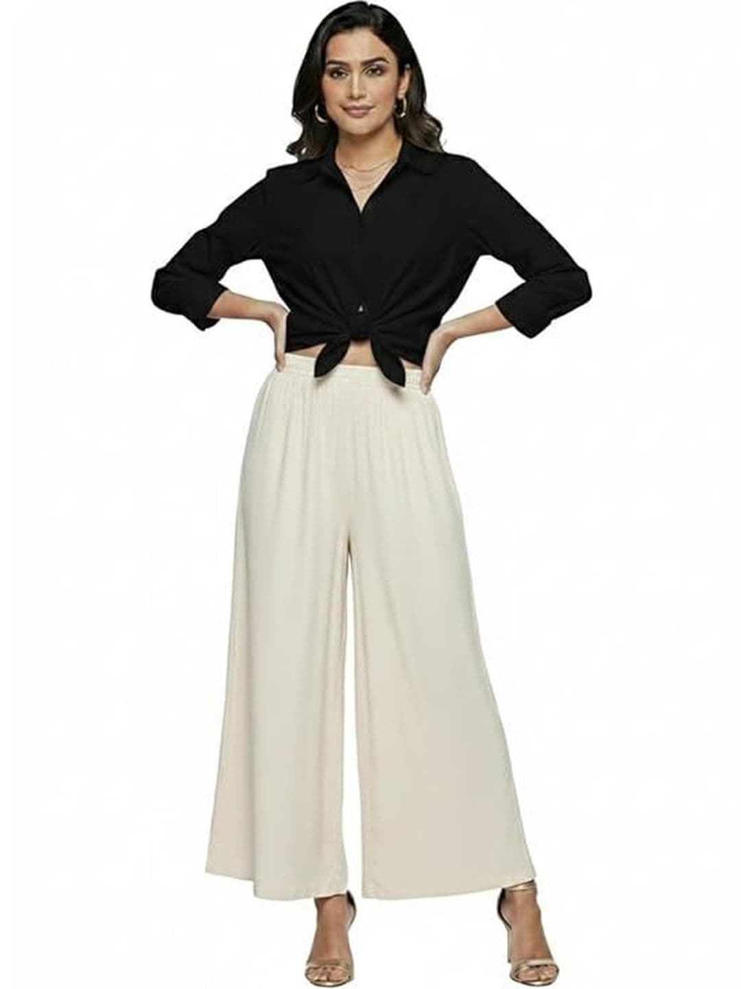 Thrifty Thread Women Flared Palazzos - view 1