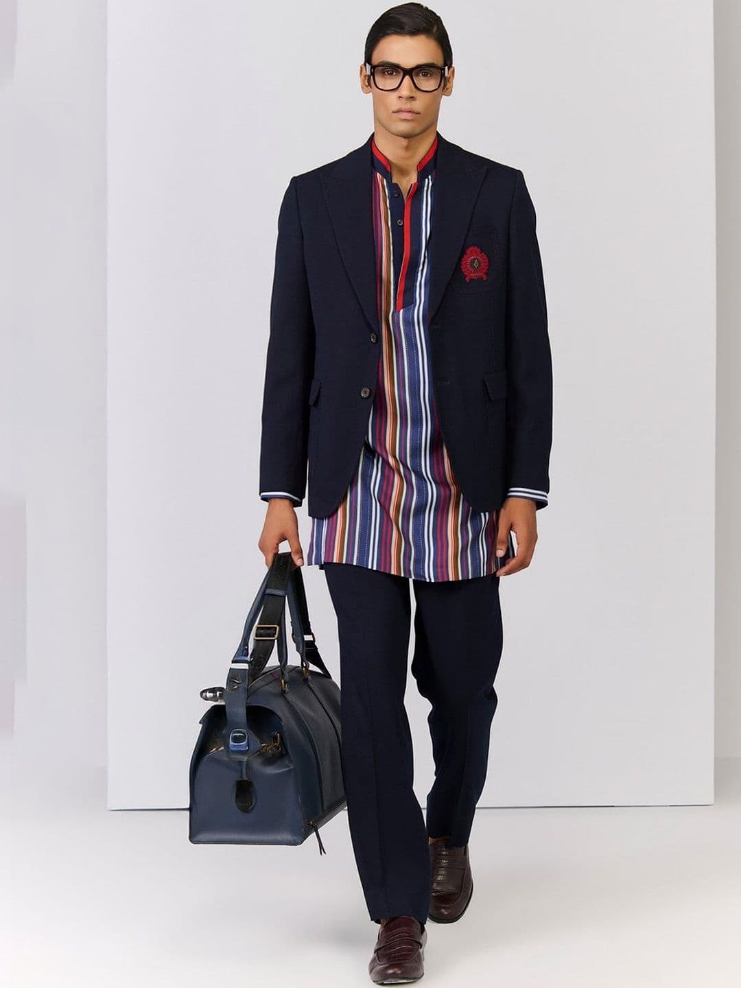 S&N by Shantnu Nikhil Men Tailored Jacket with Embroidered - view 1