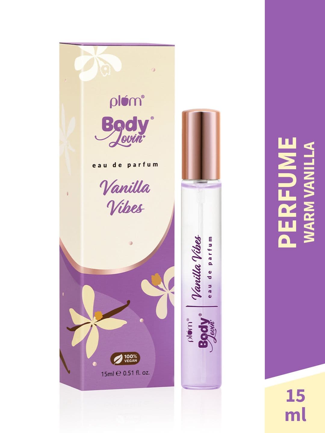 Plum Women BodyLovin' Vanilla Vibes Long Lasting Warm Vanilla Eau De Parfum - 15ml - view 1