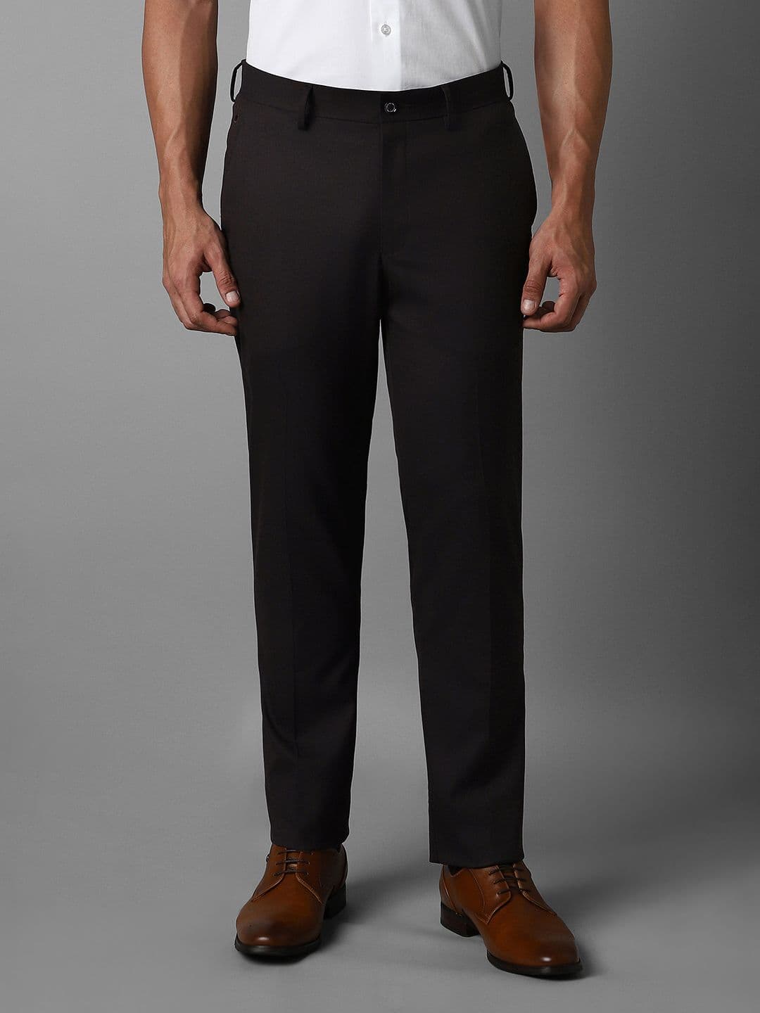 Louis Philippe Men Slim Fit Formal Trousers - view 1