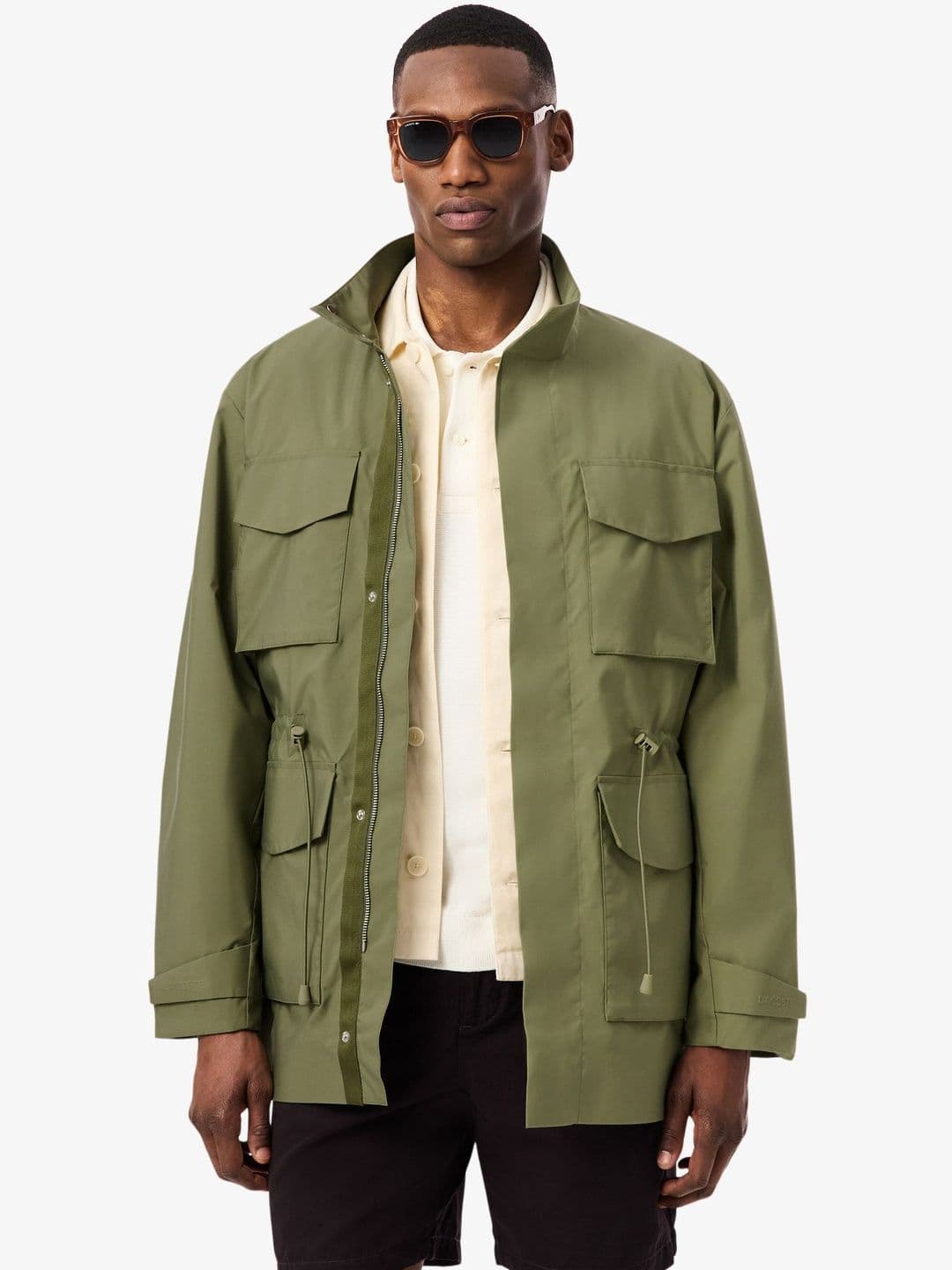 Lacoste Men Water Resistant Parka Jacket - view 1