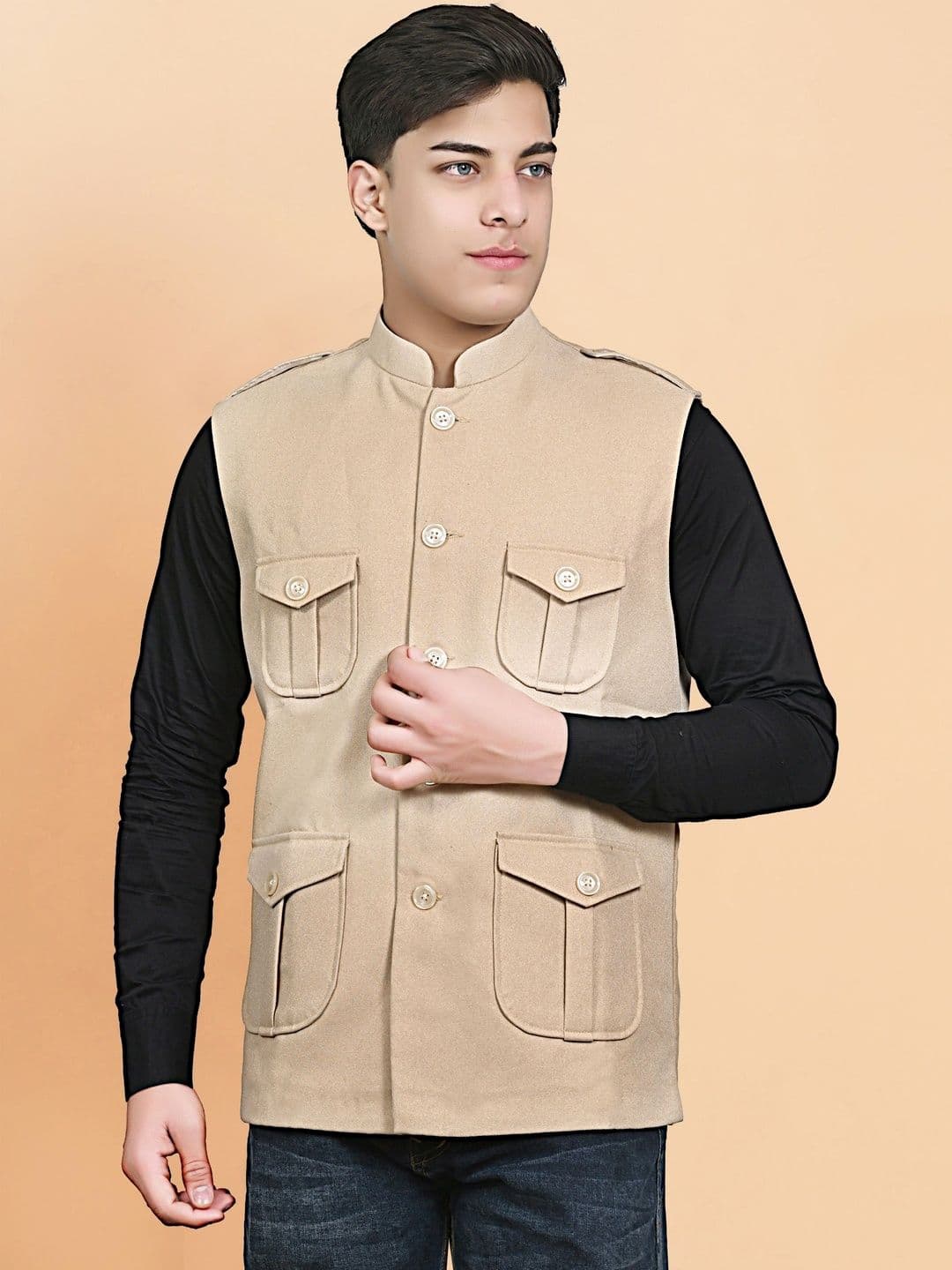 SG LEMAN Woven Nehru Jackets - view 1