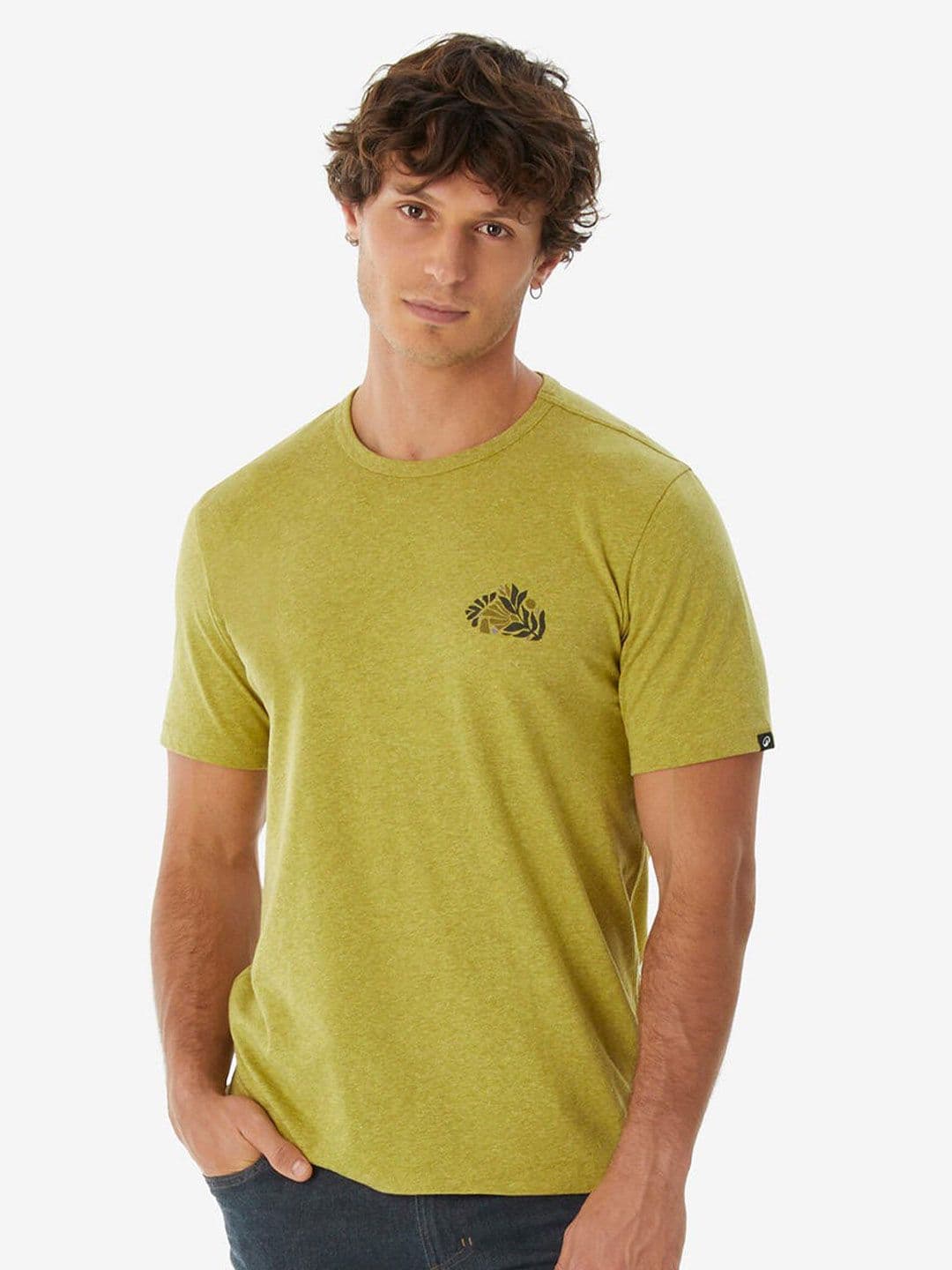 Decathlon Quechua - Men Olive NH100 Quick Dry Hiking T-Shirts - view 1