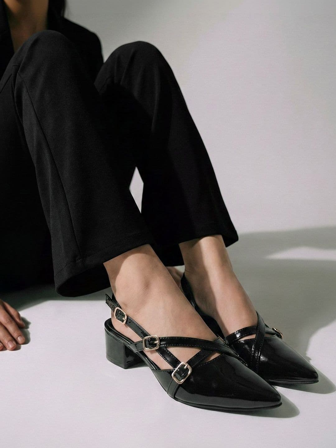 AVIVASTYLE Block Pumps with Buckles - view 1