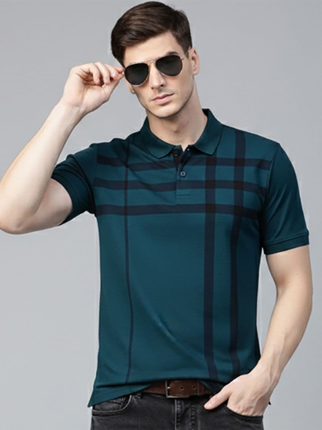 OGEN Men Printed Polo Collar T-shirt - view 1