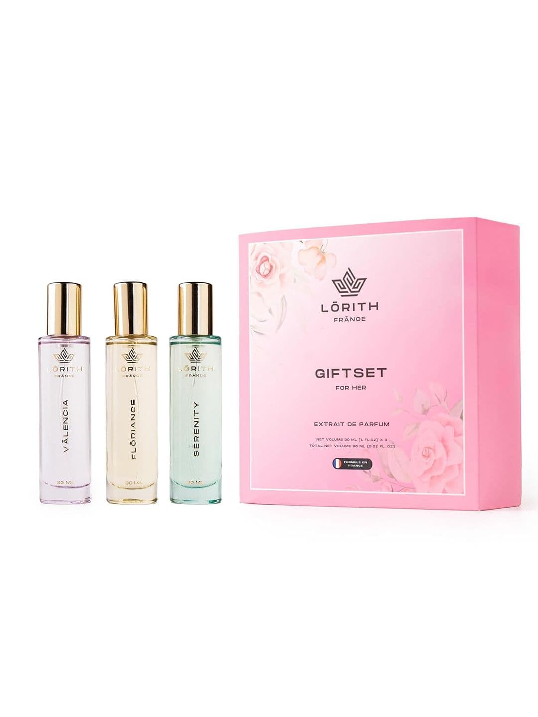 LORITH FRANCE Women Set Of 3 Valencia, Floriance & Serenity EDP - 30 ml Each - view 1