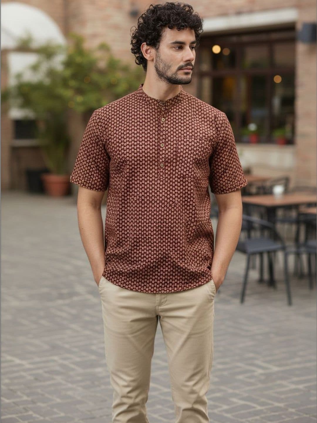 Cot'N Soft Men Printed Flared Sleeves Kurta - view 1
