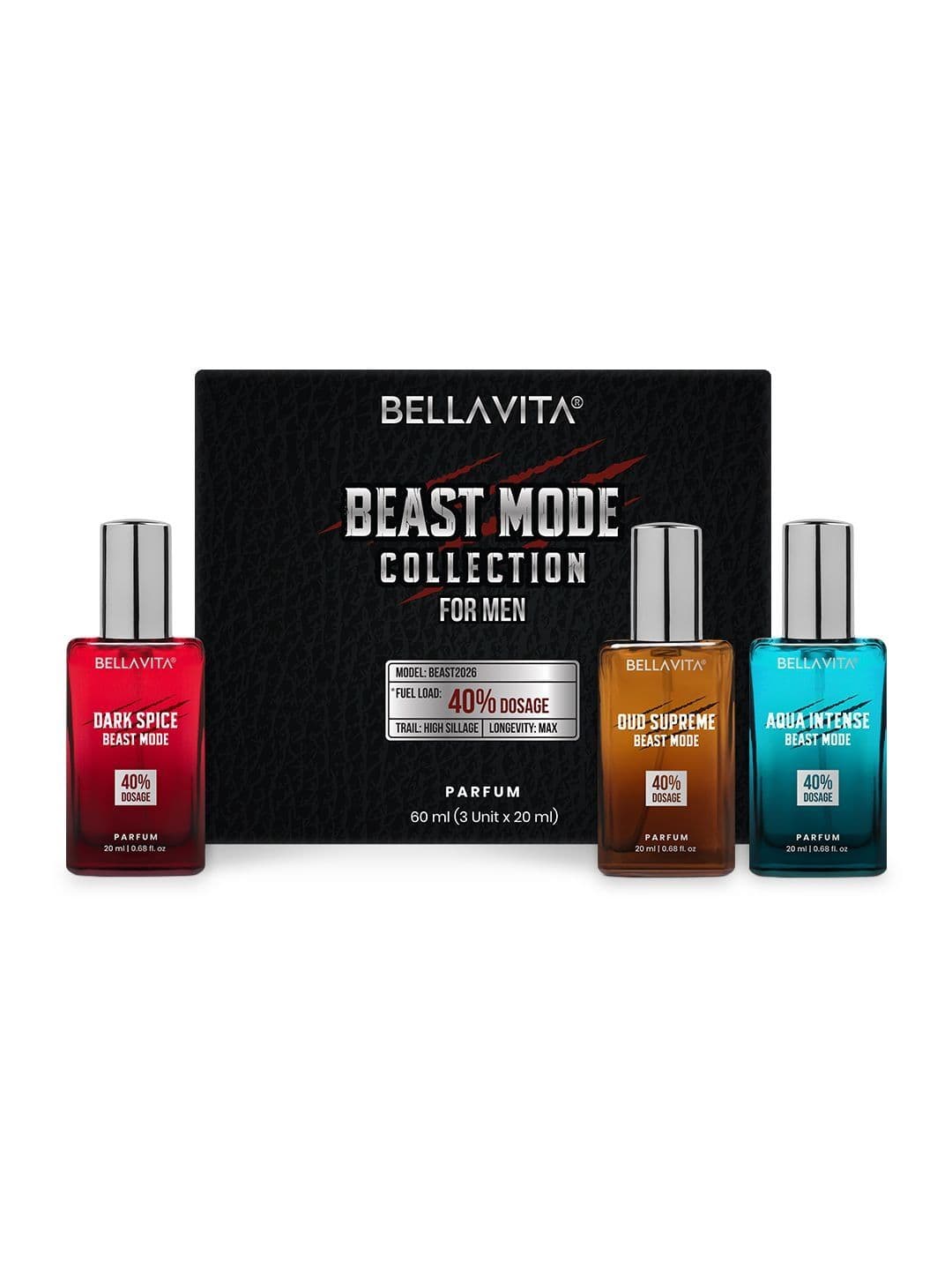 Bella Vita Organic Beast Mode Gift Set of 3 Perfumes - view 1