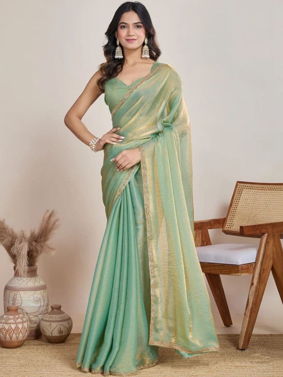 TIGER SNAKE Silk Blend Saree - view 1