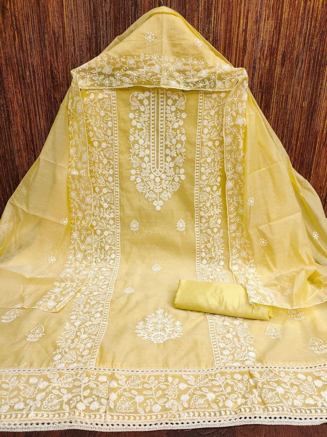 Dhaaga Ghar Embroidered Unstitched Dress Material - view 1