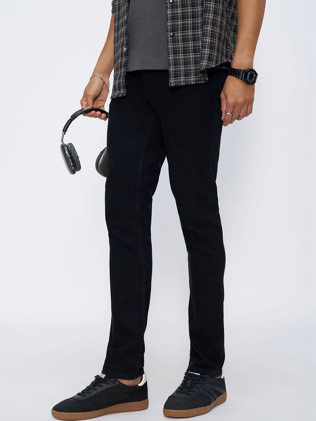 SF JEANS by Pantaloons Men Slim Fit Mid-Rise Jeans - view 1