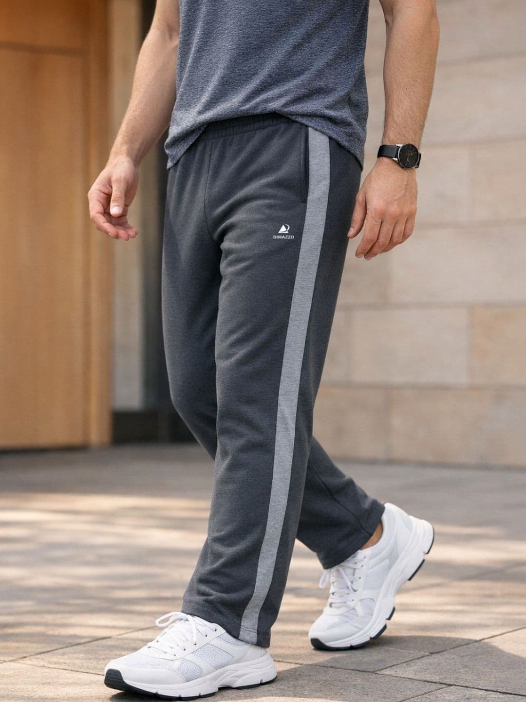 Diwazzon Cotton Mid-Rise Regular Track Pants - view 1