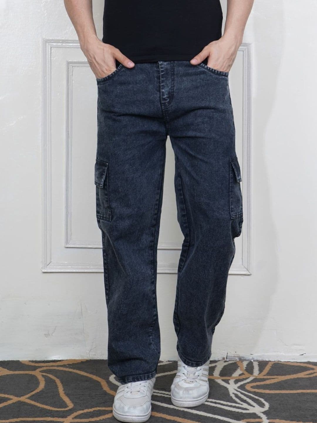 Metronaut Men Classic Regular Fit Mid-Rise Light Fade Stretchable Jeans - view 1
