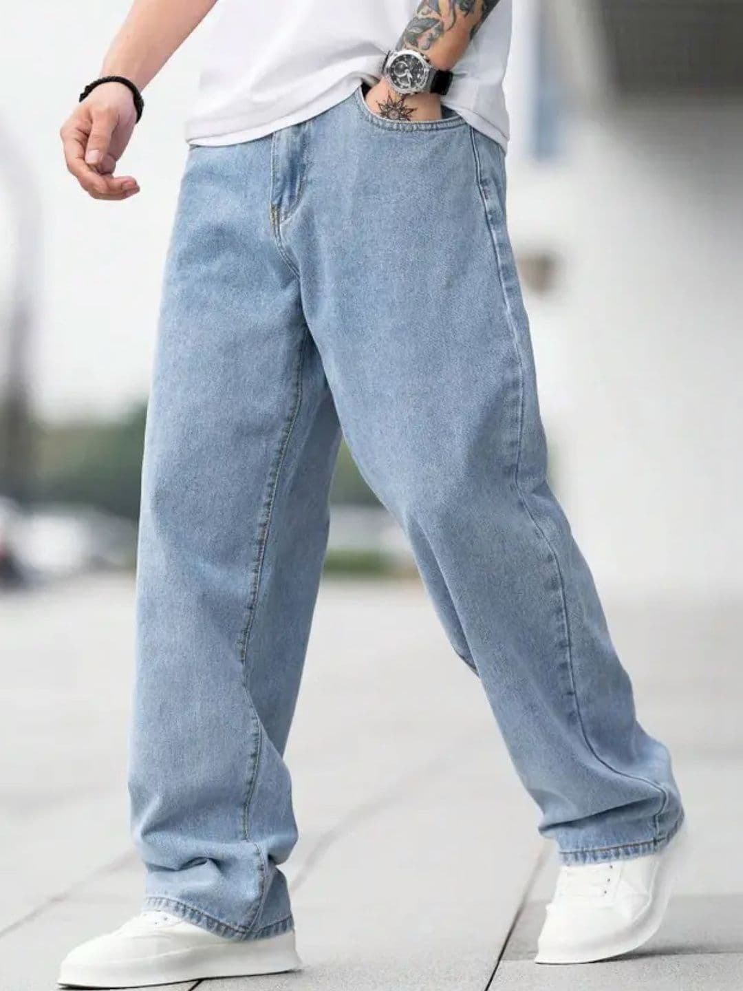 Metronaut Men Classic Mid-Rise Light Fade Stretchable Jeans - view 1