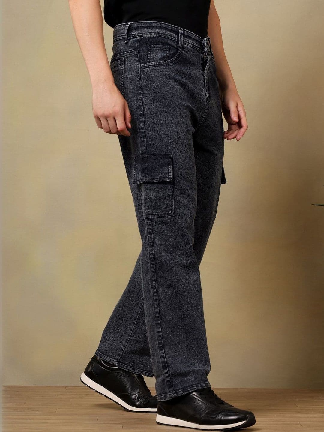 Metronaut Men Classic Regular Fit Mid-Rise Light Fade Stretchable Jeans - view 1