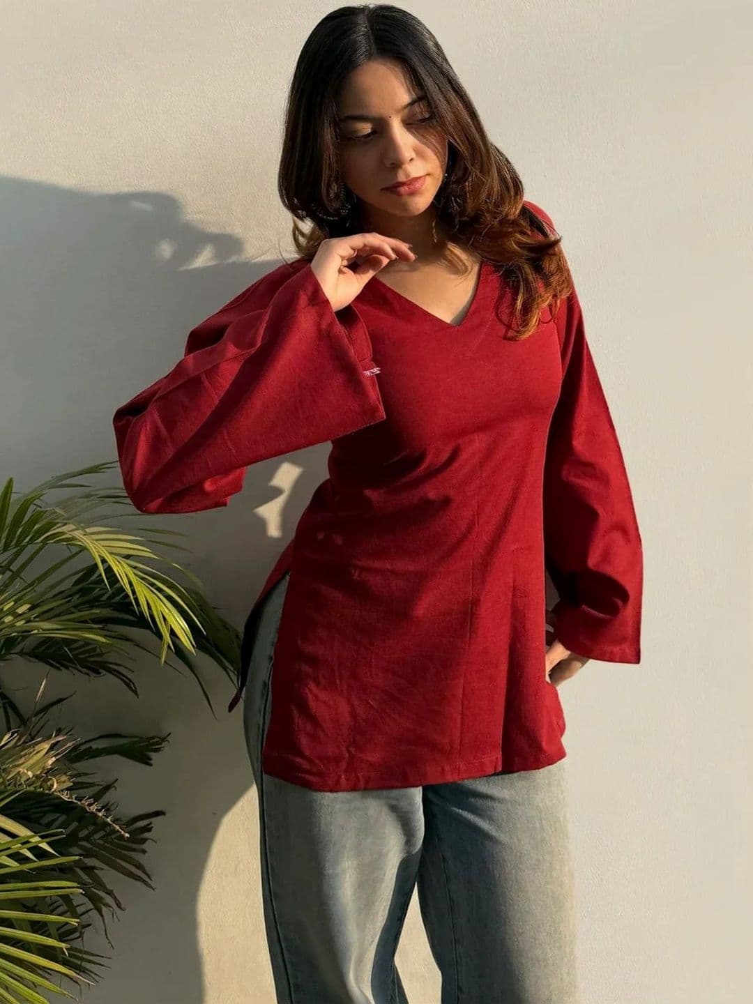 SAICHA V-Neck Kurti - view 1