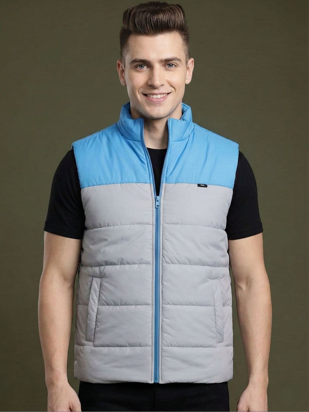 AR-FIT Men Colourblocked Lightweight Puffer Jacket - view 1