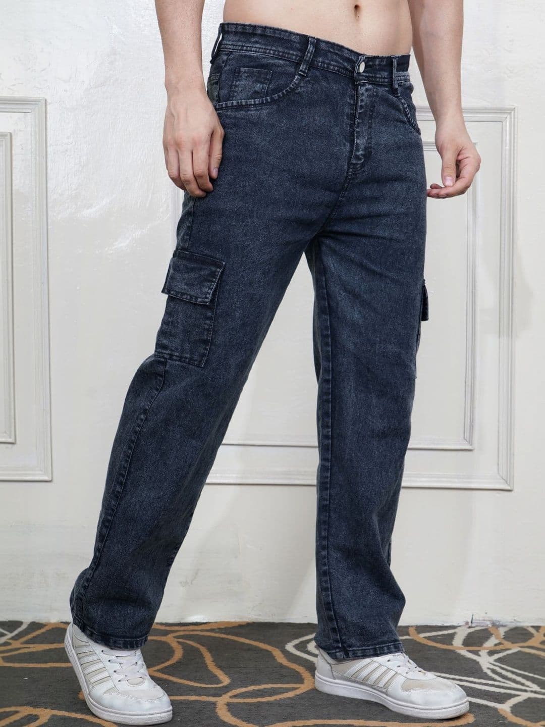 Metronaut Men Classic Regular Fit Mid-Rise Light Fade Stretchable Jeans - view 1