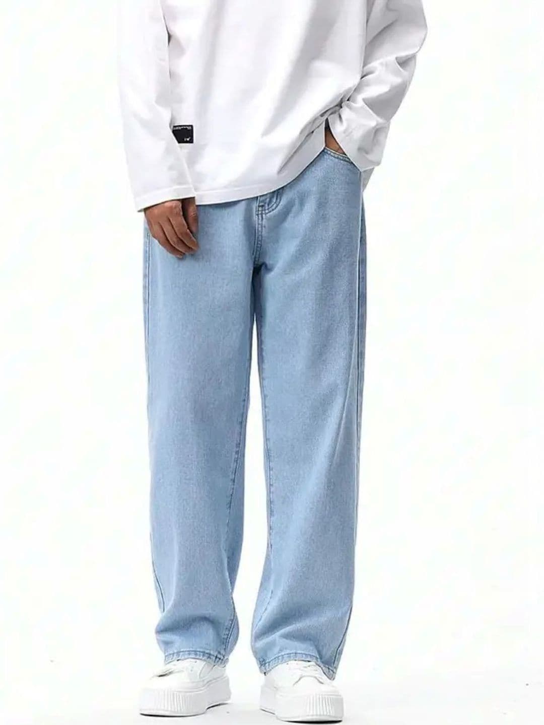 Metronaut Men Classic Mid-Rise Light Fade Stretchable Jeans - view 1