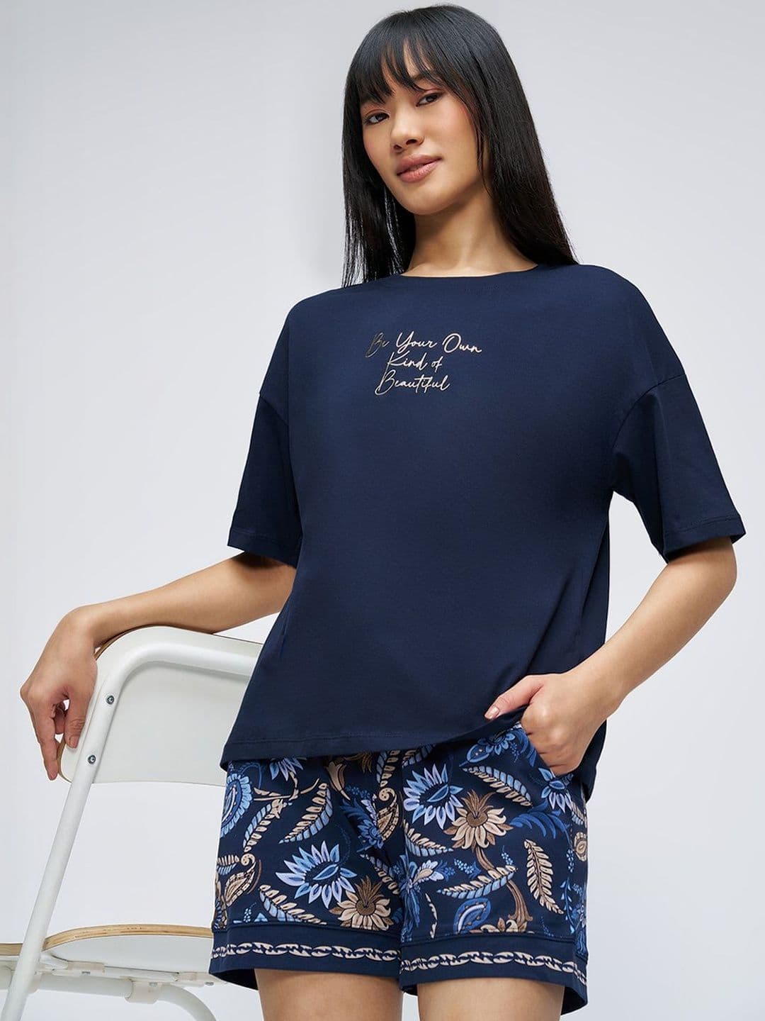 Dreamz by Pantaloons Printed Lounge Tshirts - view 1
