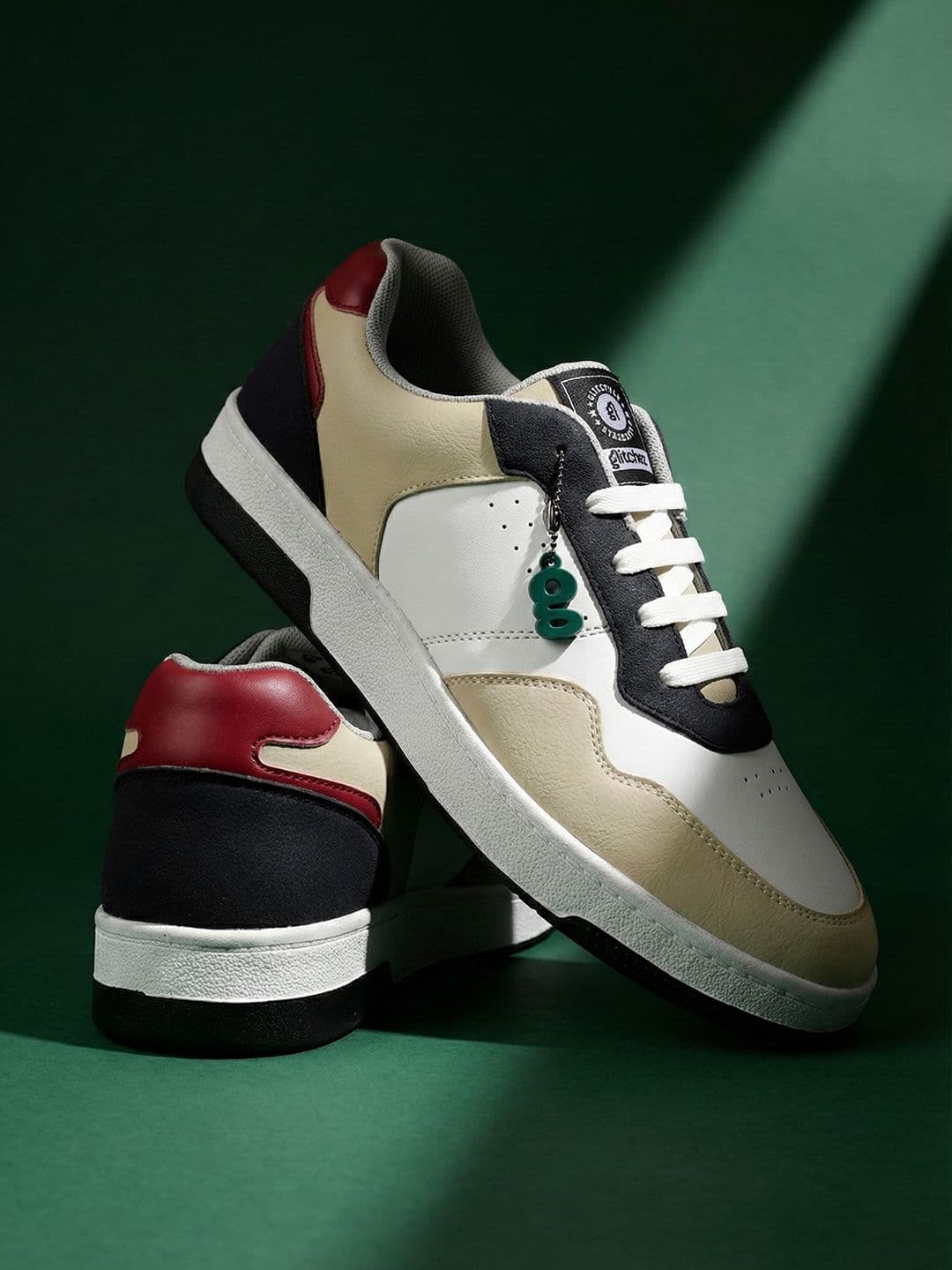glitchez Men Colourblocked Perforated Sneakers - view 1