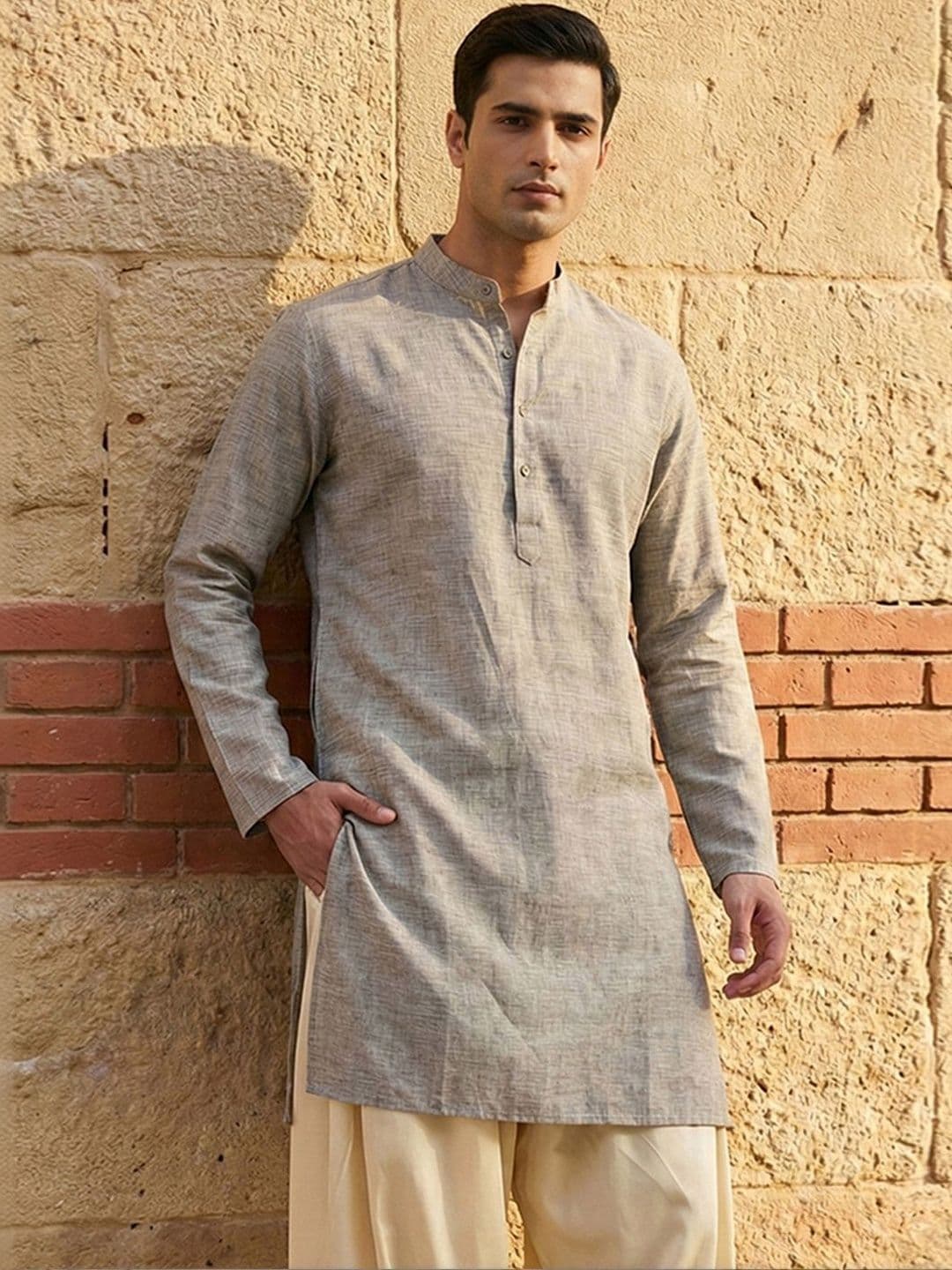 CHHAAP Men Sheers Pathani Kurta - view 1