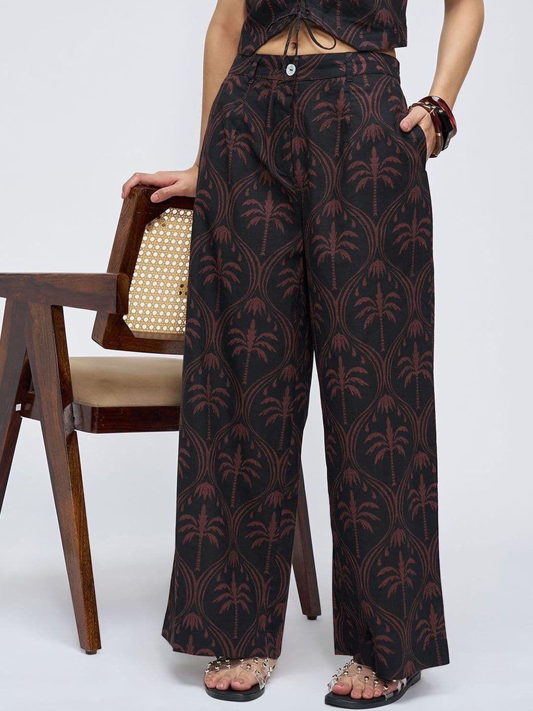 AKKRITI BY PANTALOONS Women Printed Palazzos - view 1
