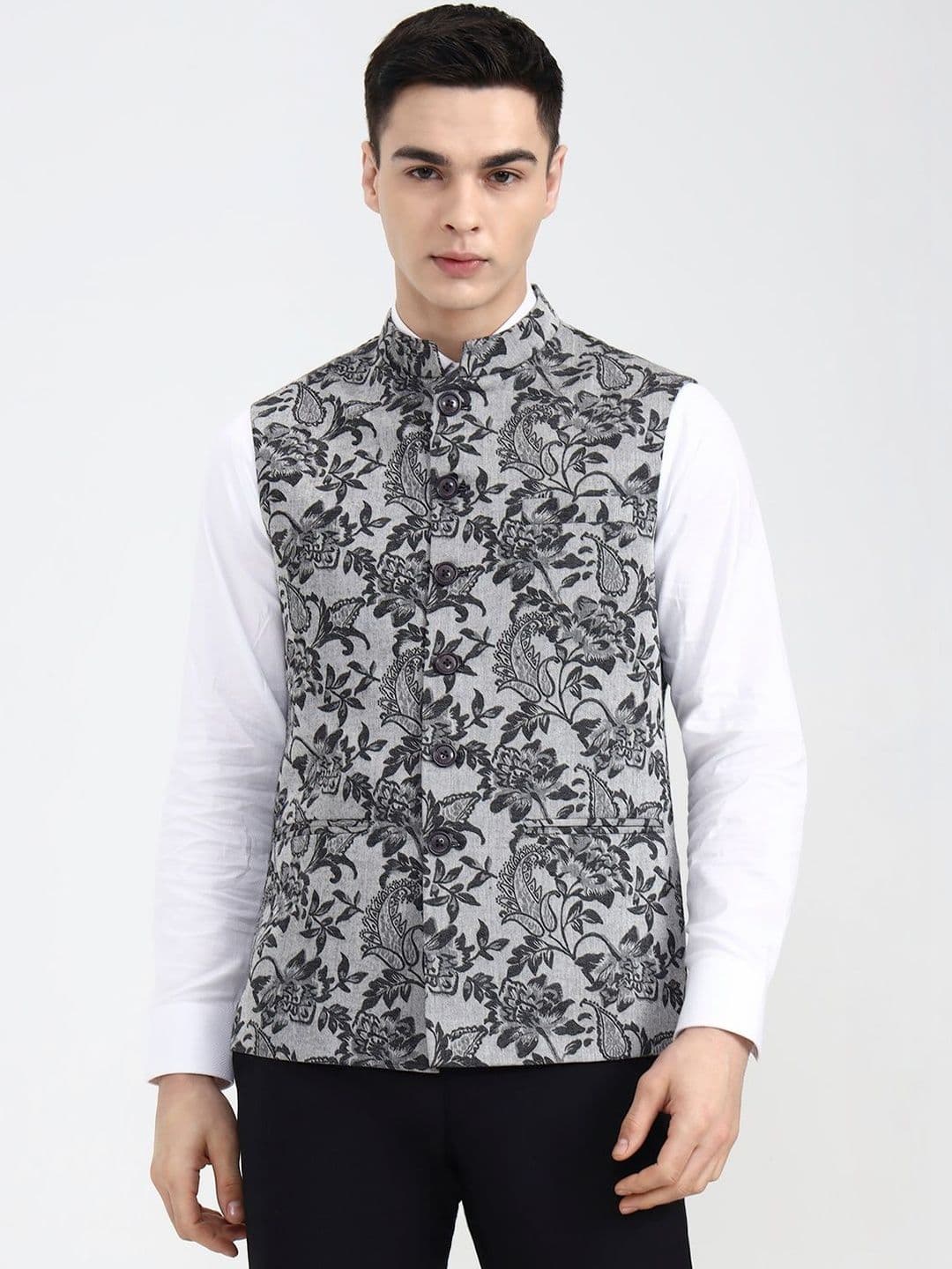 WYRE Men Floral Woven Jacket - view 1
