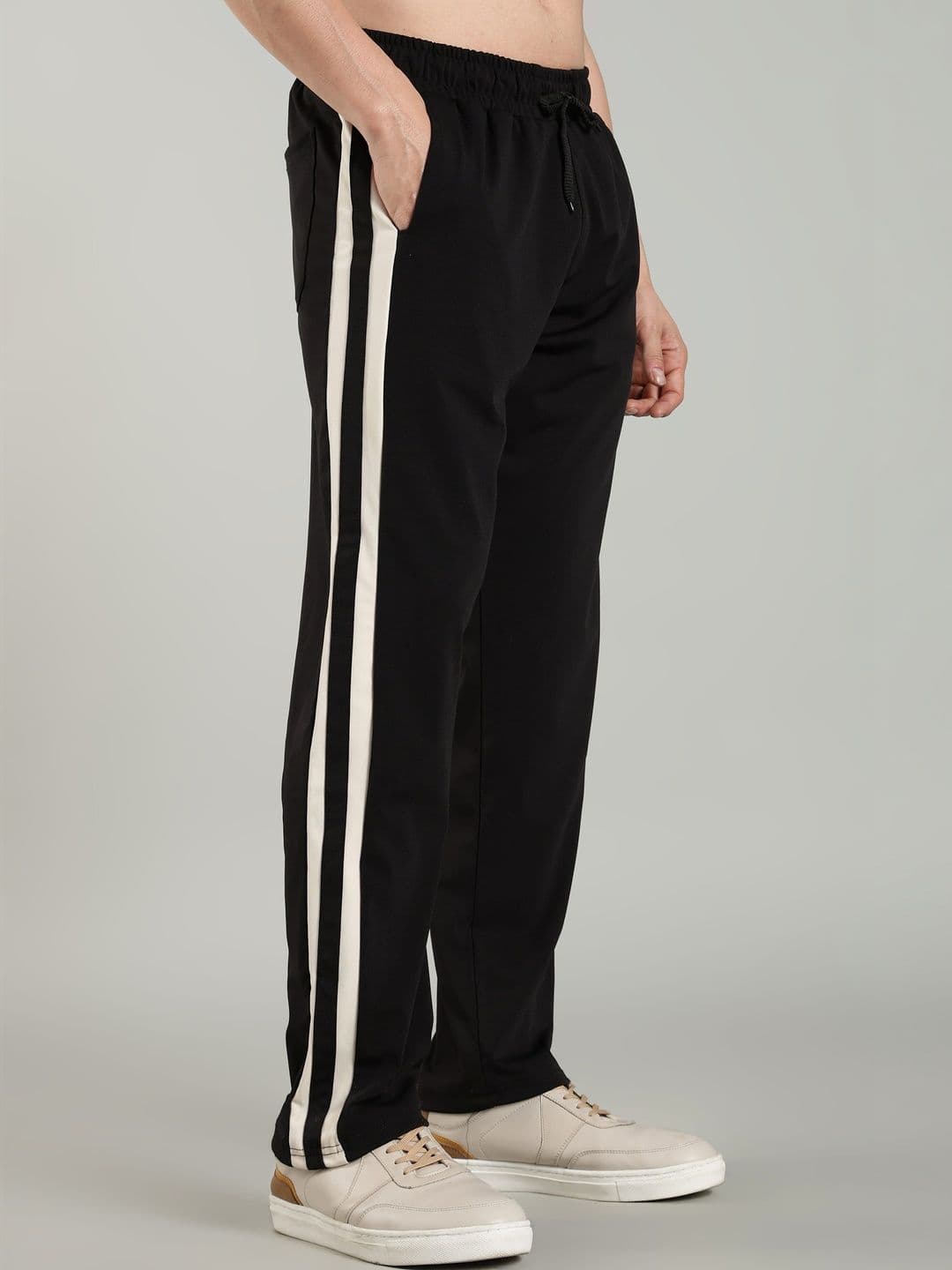 SWADESI STUFF Men Striped Mid-rise Regular Track Pants - view 1
