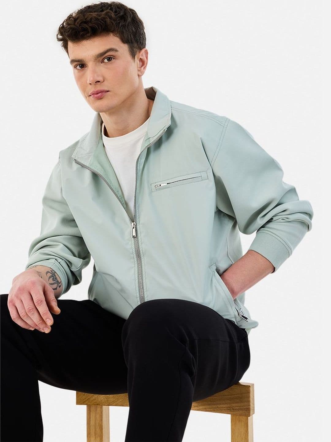 Snitch Mint Solid Jacket - view 1