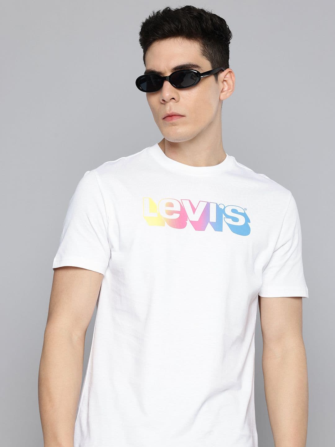 Levis Brand Logo Printed Pure Cotton Slim Fit T-shirt - view 1