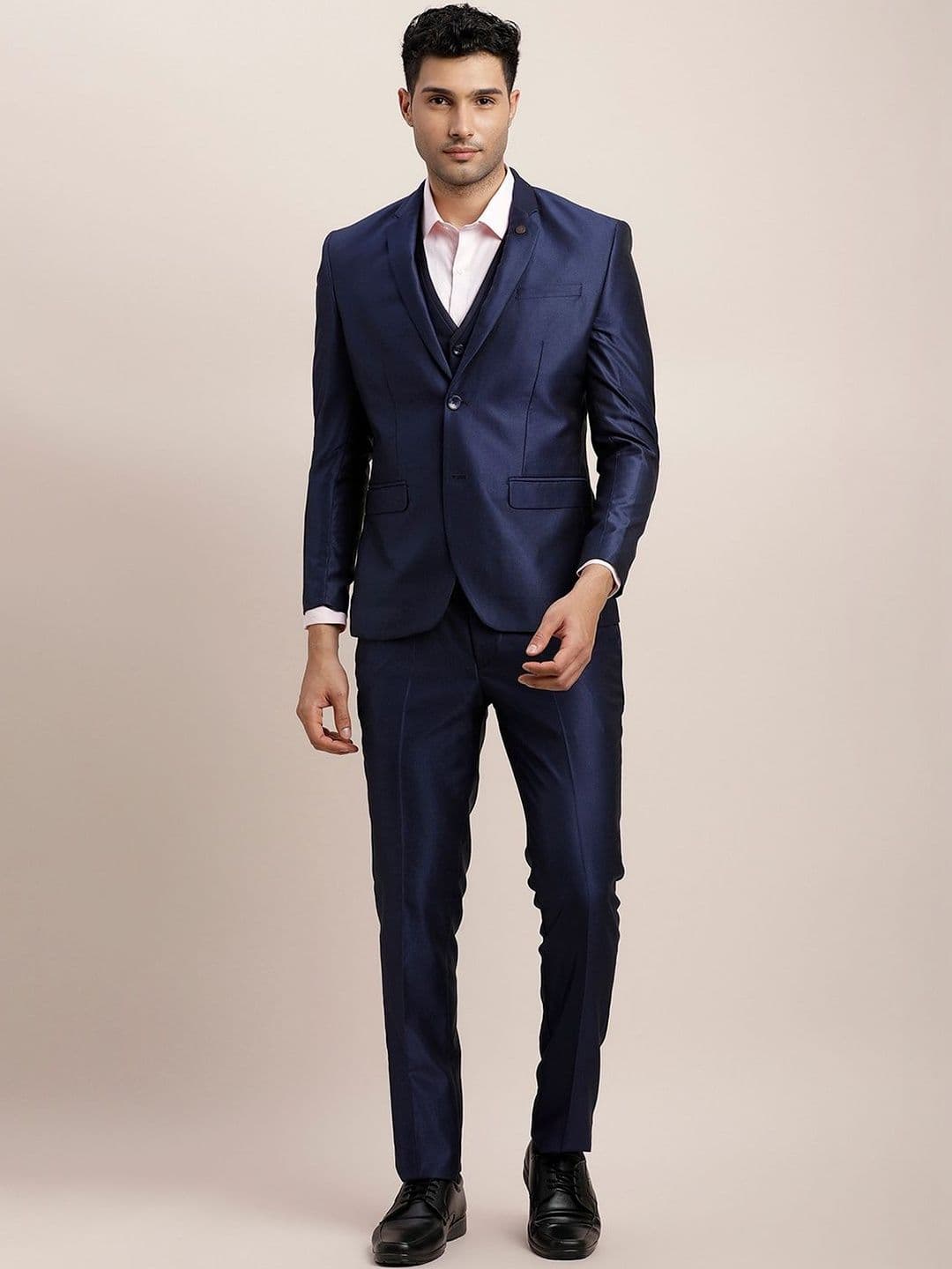 Turtle Tailored-Fit Single-Breasted Three-Piece Suit - view 1