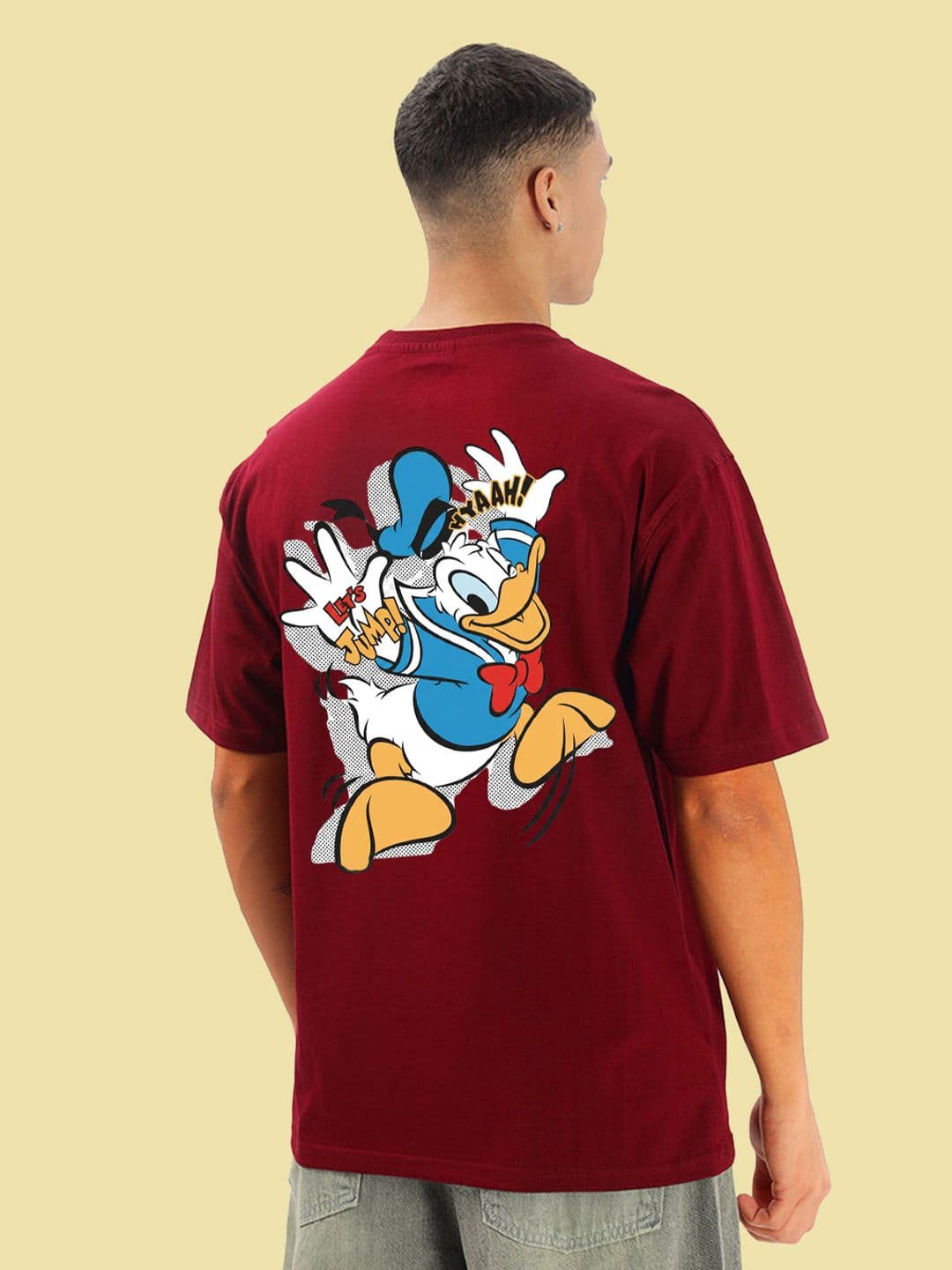 BDSQUARE Men Typography Donald Duck Printed T-shirt - view 1